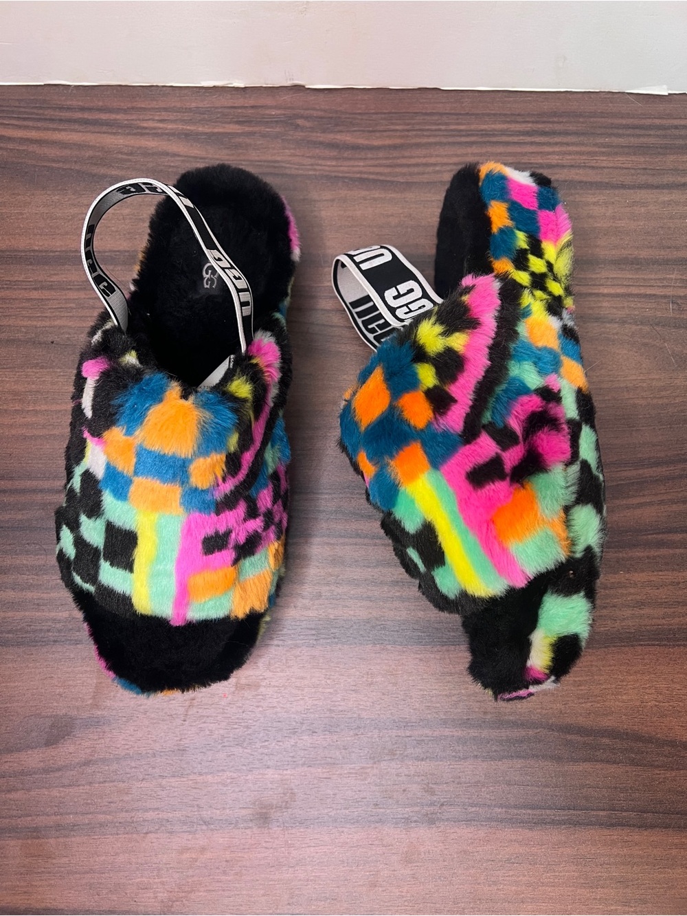 UGG FLUFF YEAH SLIDE MULTICOLORED